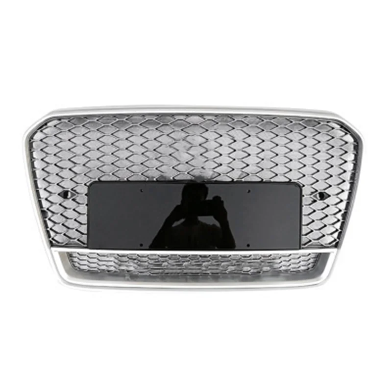 Серебристая передняя решетка гоночные решетки для Audi A5 2012 2013 2014 2015 2016 обновление
