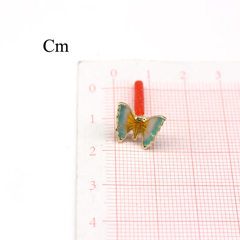 Гипоаллергенные разноцветные капельные масляные серьги-гвоздики изящные