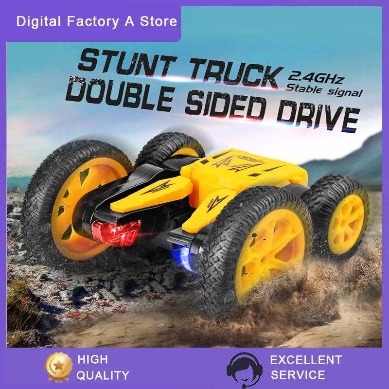 

JJRC Q71 2,4G дистанционное управление Управление вращающийся Двусторонняя Stunt автомобилей светильник в комплекте светильник самосвала детская...