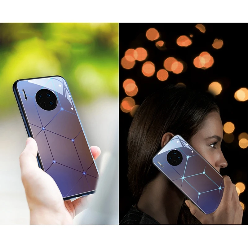 

Suitable for Huawei Mate30Pro Mobile Phone Case Suitable for Creative Huawei Mate30Pro Gradient Color Luminous Case