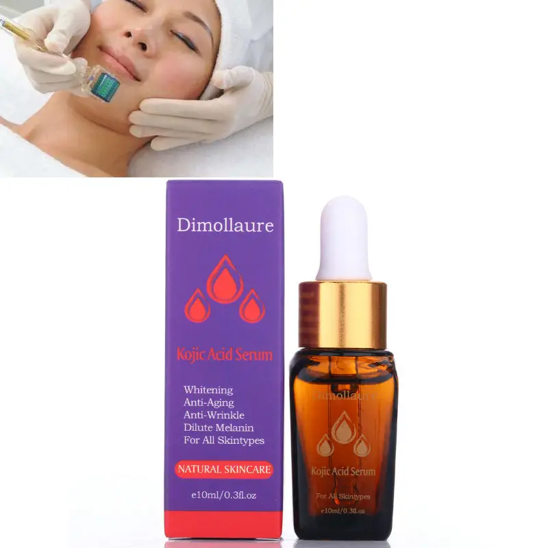 

Dimollaure Kojic Acid Whitening Face Serum Hyaluronic Acid Anti-aging Removal Freckle Melasma Pigment Melanin Skin Care Essence