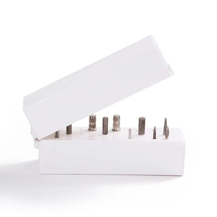 30 Holes Nail Art Drill Grinding Head Bit Holder Display Storage Box Bits Container Stand Rack |