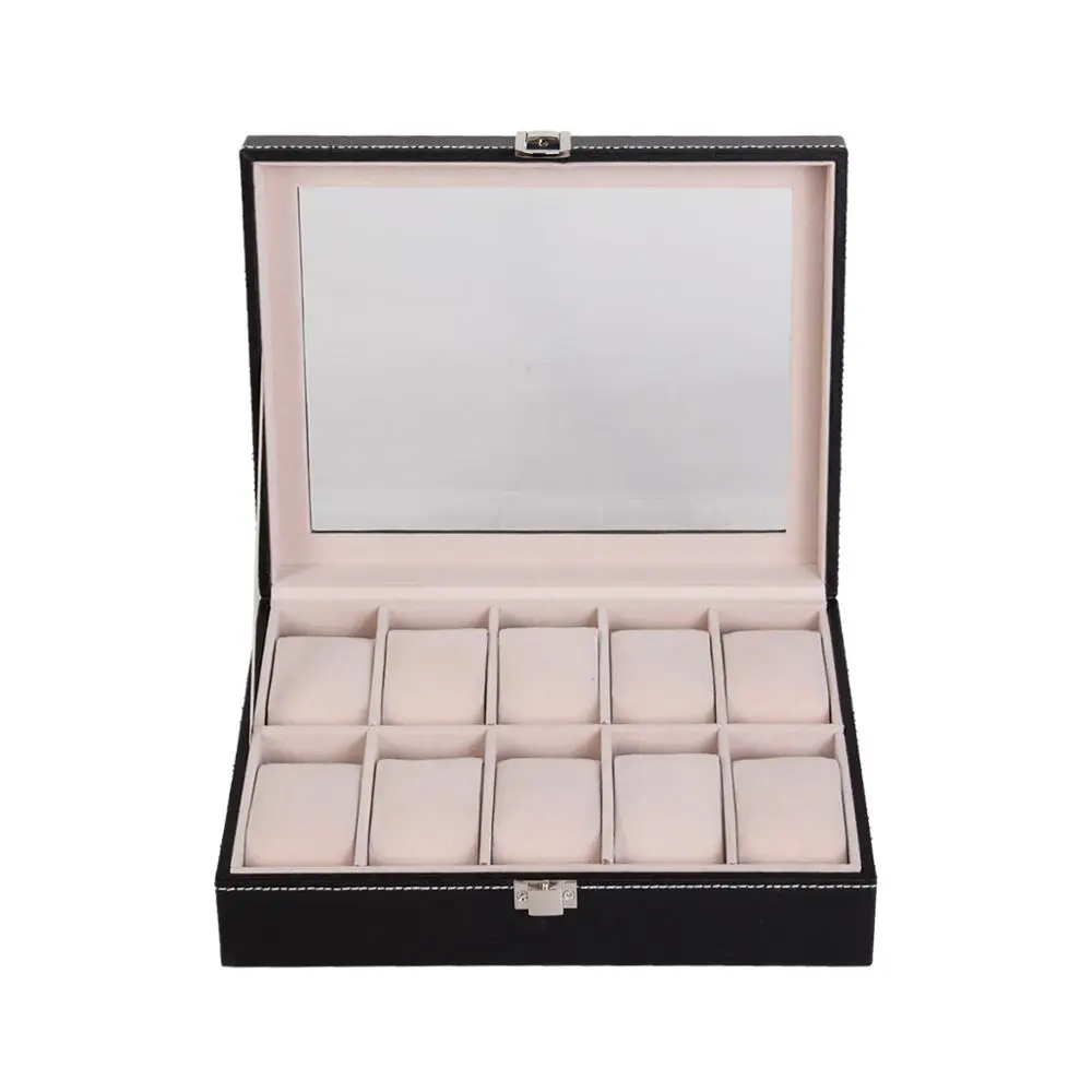 Коробка ювелирных изделий коробки хранения способа PU простая коробка дисплея