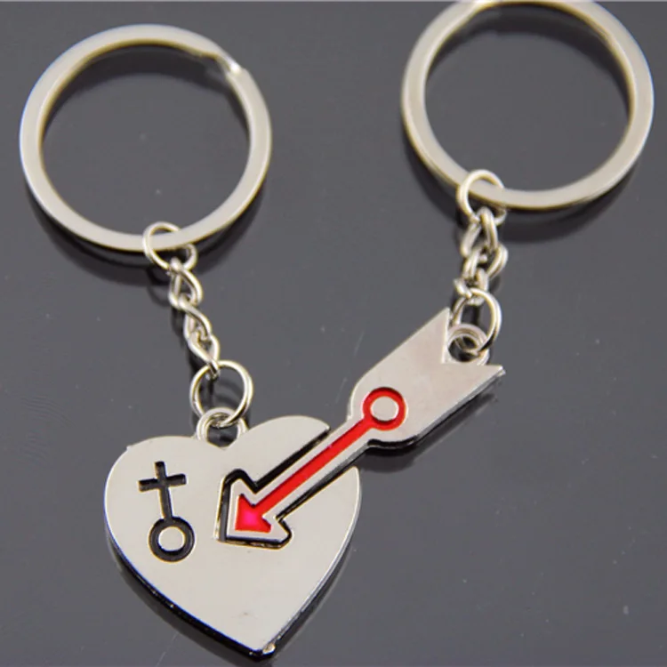 

Heart Keychain Couple Lovers Cute Women Men Car Key Chain Keyring Cover Holder Purse Handbag Bag Charm Trinket Chaveiro Llaveros