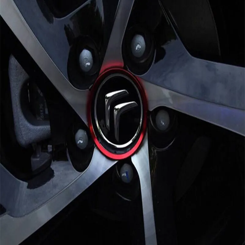 4 шт. кольцо для стайлинга автомобиля украшение ступицы колеса Citroen C-Crosser C3 C4 C5 DS5