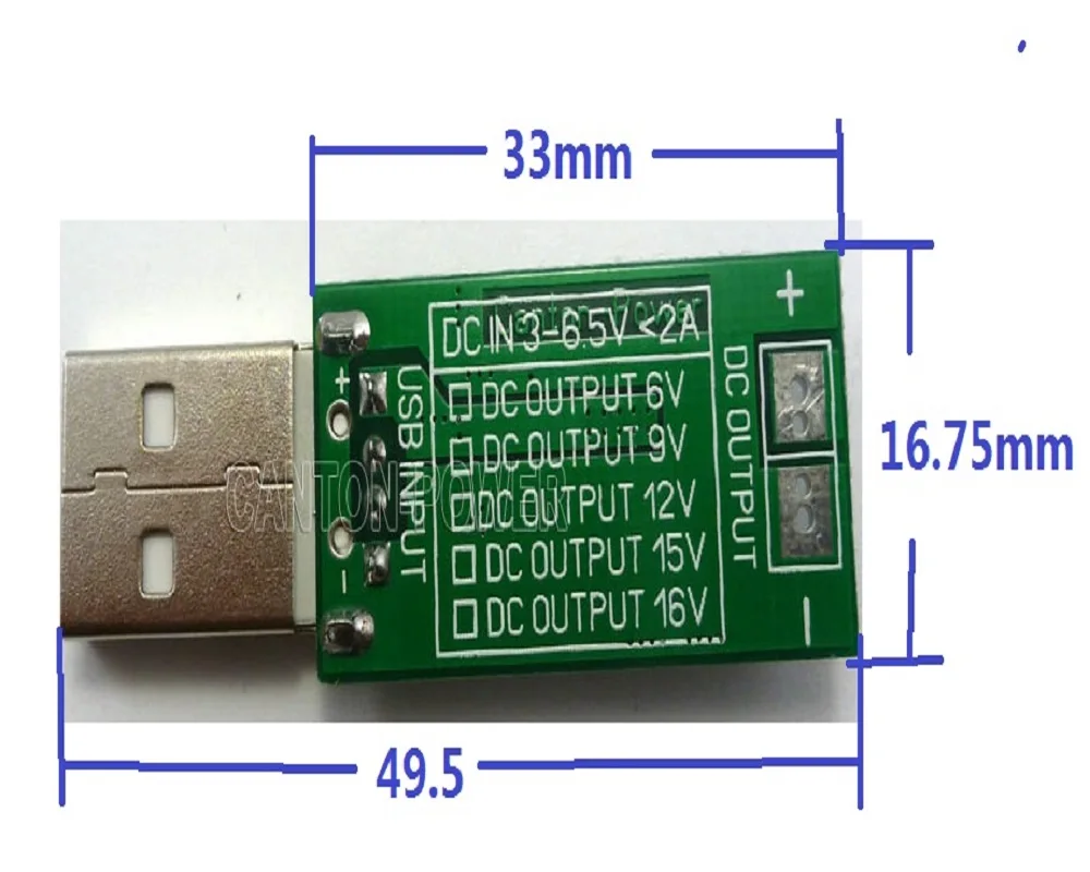 USB DC 5V до 12V повышающий преобразователь Повышающий Модуль для монитора камеры