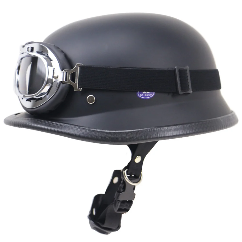 DOT German Retro Motorcycle Half Helmet Protective Outdoor Riding Motorbike Helmets With Glasses Electric Scooter Moto Casco | Автомобили