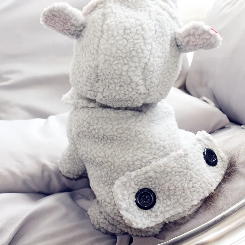 Зимняя одежда для собак толстовка пальто хлопковое с четырьмя ногами утепленная