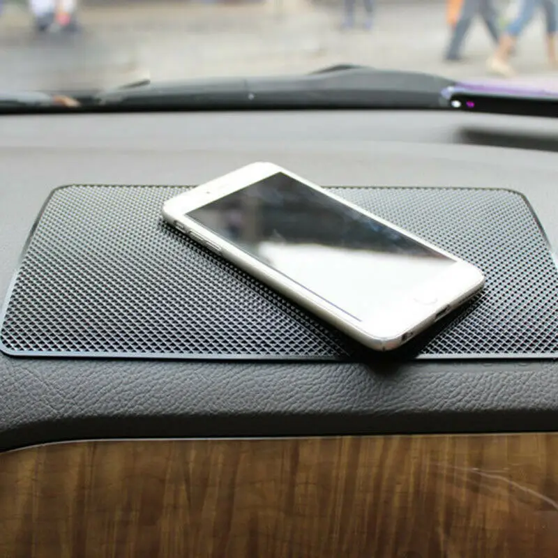 Нескользящий коврик для гаджета высококачественный черный из силикагеля с