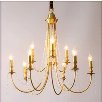 parlor living room brass chandelier home furniture lighting for modern led candelabra luxury dining room hanging chandelier lamp