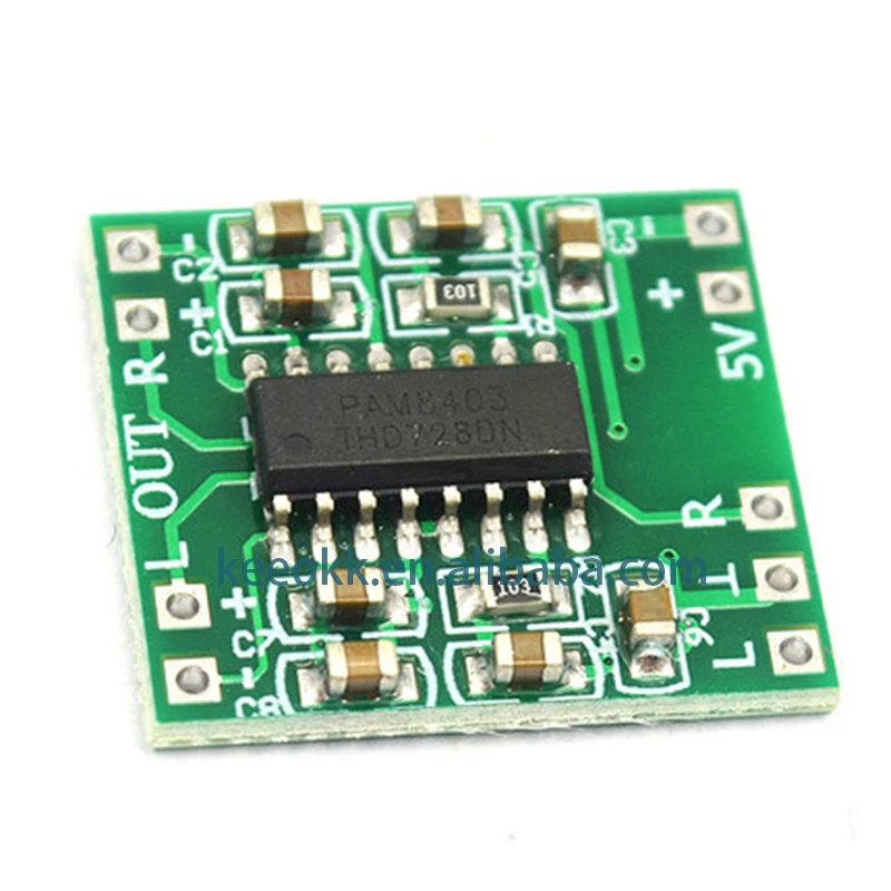 

5V Power Audio Amplifier Board 2 Channel 3W W Volume Control / USB Power PAM8403