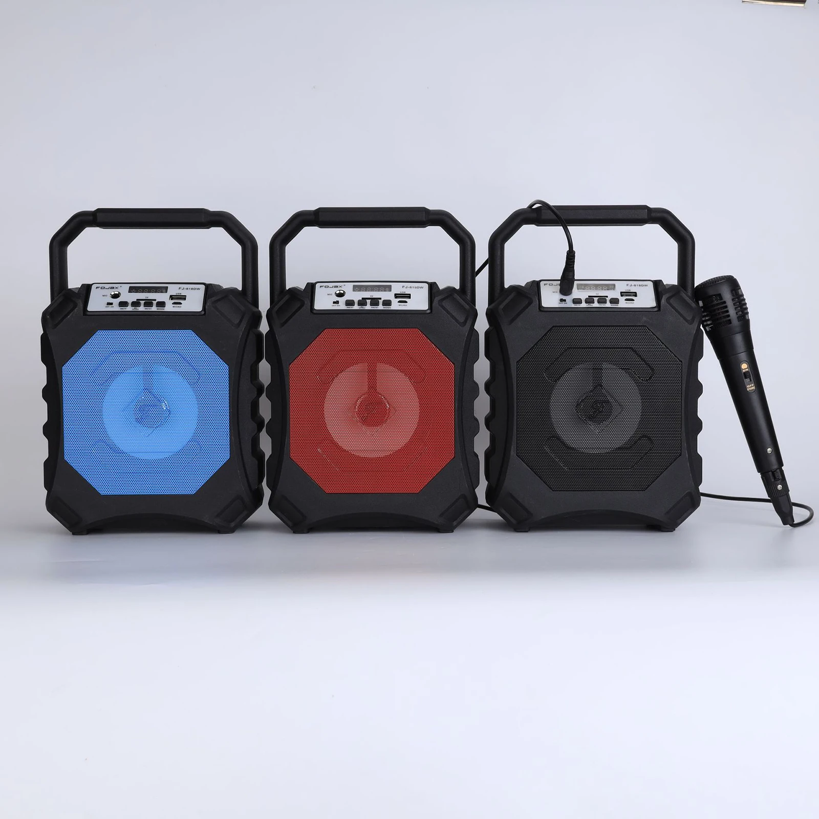

Rechargeable Speaker Voice Amplifier Lightweight Portable Karaoke Bluetooth Machine for Kids Adults Party with Wired Microphone
