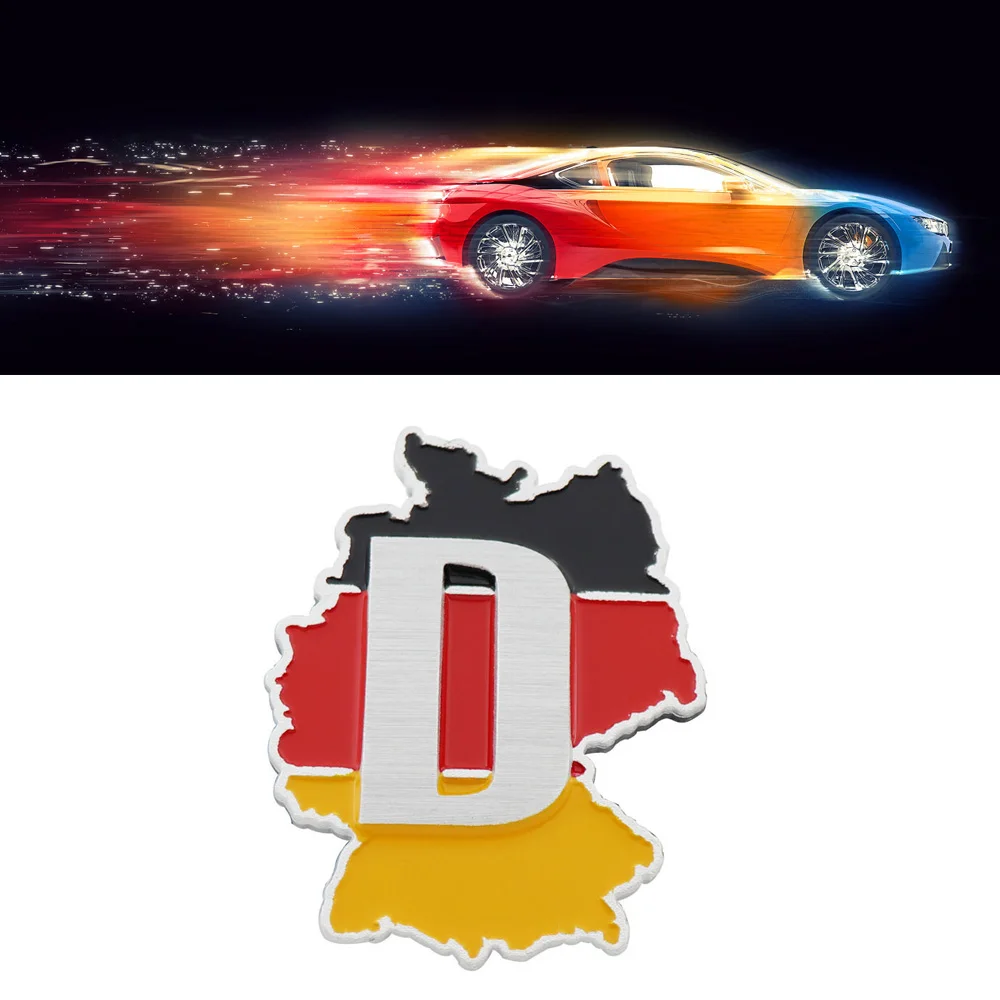 Алюминиевая немецкая Карта Флаг для багажника крыло эмблема значок стикер |