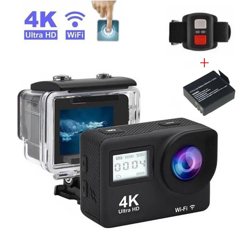 Sansnail экшн камера Full HD 4K 30fps WIFI 2 0 &quotэкран мини шлем Водонепроницаемая