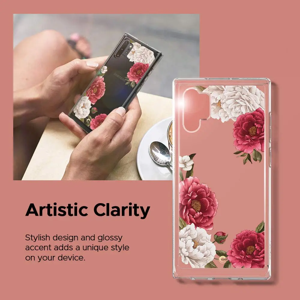 Новый чехол Spigen CYRILL серии Cecile с цветочным рисунком для Galaxy Note 10 Plus модные