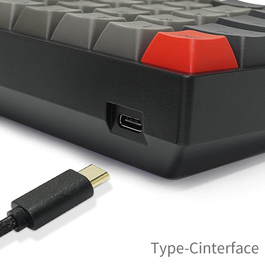 

SK61S 61 Keys GSA Dye-Sub PBT Keycaps Bluetooth USB RGB Mechanical Gaming Keyboard - (Red Blak Brown Switch)