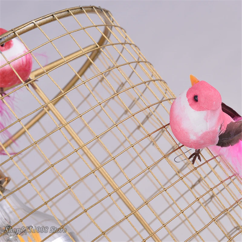 Современный Креативный подвесной светильник с золотой птицей в скандинавском