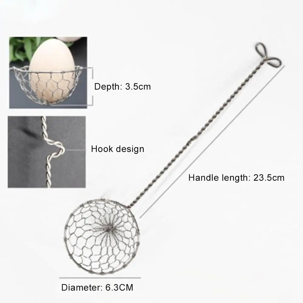 

Stainless Steel Oil Filter Wire Drain Scoop Hot Pot Fondue Sieve Colander Spoon Kitchen Cookware Kitchen Gadget