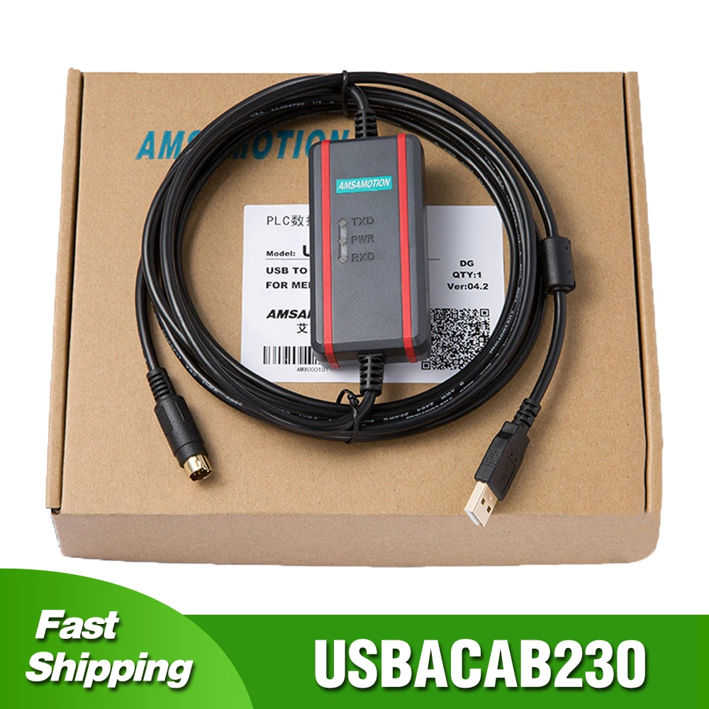 

USBACAB230 USB-DVP for Delta DVP ES EX EH EC SE SV SS PLC Programming Cable USB TO RS232 Adapter For Xinje XC/XD/XE Date Line