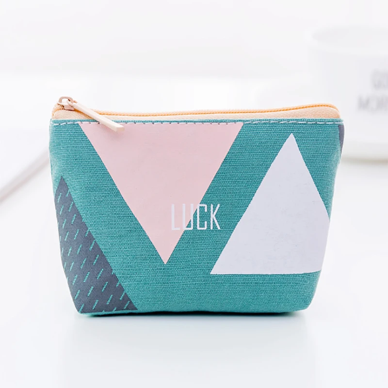Canvas Square Fashion Coin Purses Women Wallet Small Cute Credit Card Holder Key Money Bags for Ladies Purse Kid Children Zipper | Багаж и