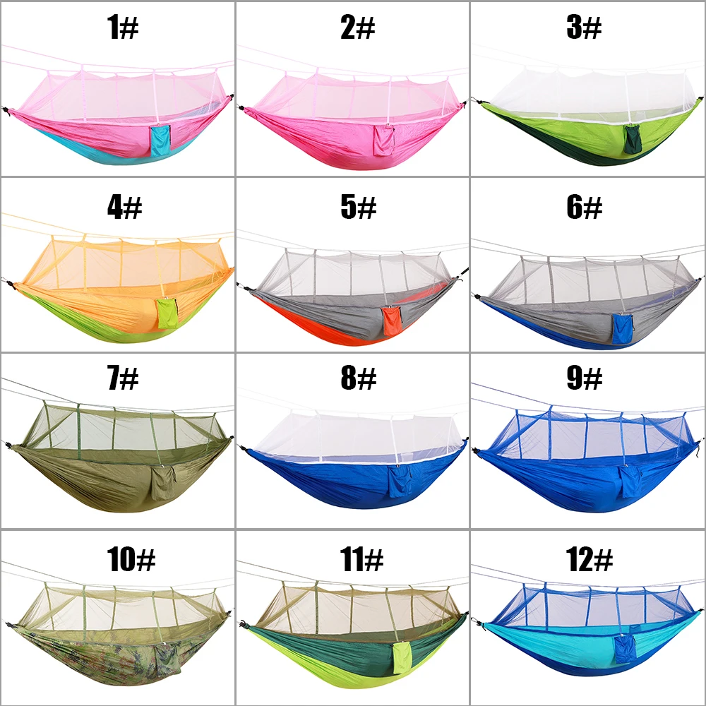 

Portable Lightweight Parachute Awning Camping Mosquito Nets Hammocks for Outdoor Hiking Travel Backpacking Style 12 Awning