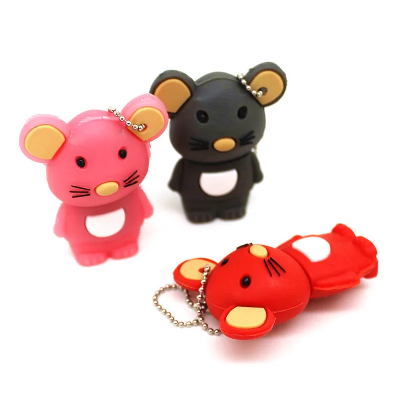 USB флеш накопитель милая мышь 32 ГБ 4 8 16 64 Гб флешка U диск 128 Мб мини мультяшный