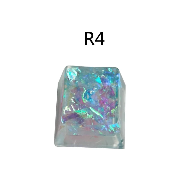 

Handmade Customized OEM R4 Profile Resin Keycap for Cherry MX Switches Mechanical Keyboard RGB Translucent Resin Keycap