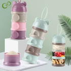 34 слоя медведь Стиль Портативный путешествия детские Еда ящик для хранения эфирных Крупы младенец сухое молоко коробка Дети Ясельного возраста контейнер для закусок YJN