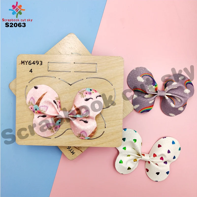 Бабочка лук и скрапбук вырезать небо стальные деревянные штампы совместимы с