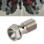 Одиночный банджо болт M10x1.0 Шаг 25 мм резьба Brembo для KTM Husqvarna BMW Ducati 1x одиночный титановый Банджо Болт Винт M10 x 1,0 P