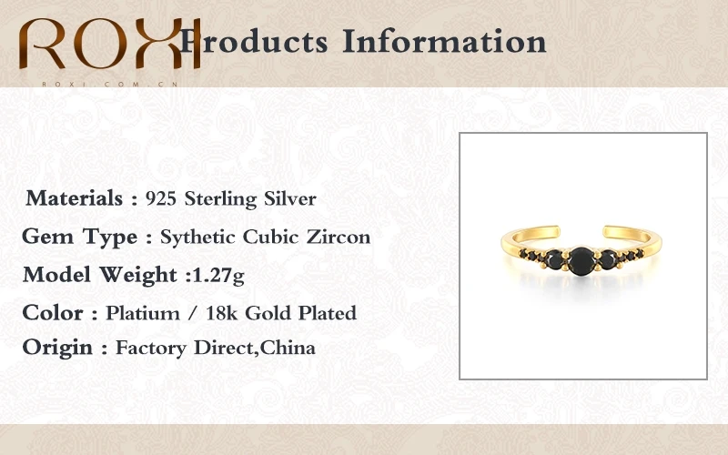 

ROXI Copper Color Zircon Rings For Women Adjustable Openings Ring Fashion Jewelry Accessories Wedding Bands Party Jewelry Gift