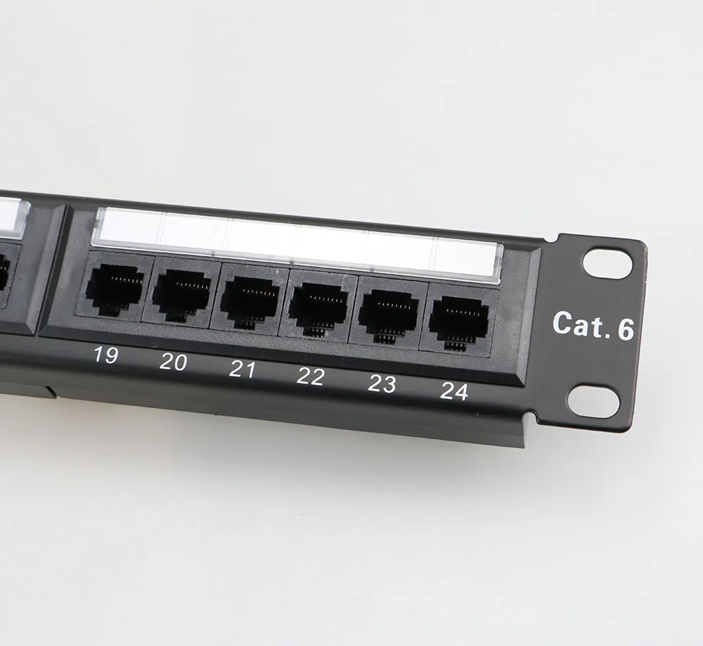 Патч-панель Keystone UTP 12 / 24 /48 портов s CAT6 19-дюймовая 1U/2U Cat6 кабельный каркас лицевая
