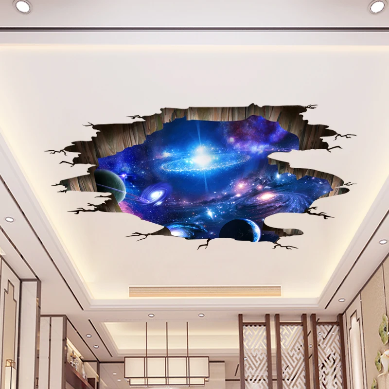 Наклейки на стену в спальню детскую комнату звездное небо потолок декоративные