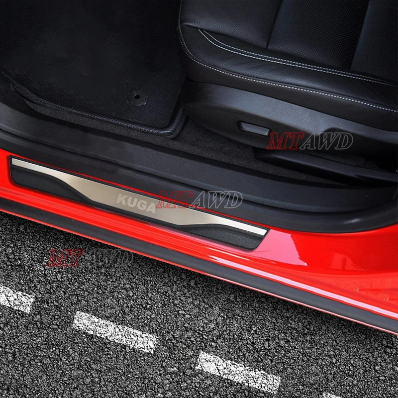

For Ford Kuga 2016-2018 2019 2020 Accessory Stainless Door Sill Kick Scuff Plate Protector Trim Guard Cover Pedal Car Styling