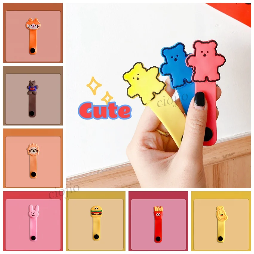 

Cute animal Cable Winder Multifunction Cable Organizer Cable Protector Bookmark Headset Data Line Storage Cord Protector