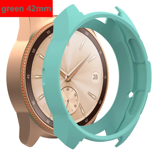 green 42mm Gear S3 Frontier чехол для samsung Galaxy Watch 46 мм band gear S3 силиконовый защитный чехол Защитный корпус аксессуары для часов - Цвет: green 42mm