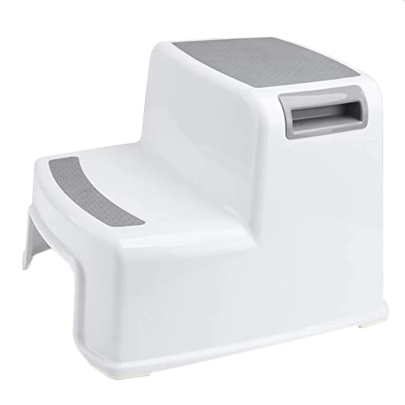 Wide+2 Step Stool For Kids Toddler Toilet Potty Training Slip Resistant Soft Grip Safe As Bathroom And |