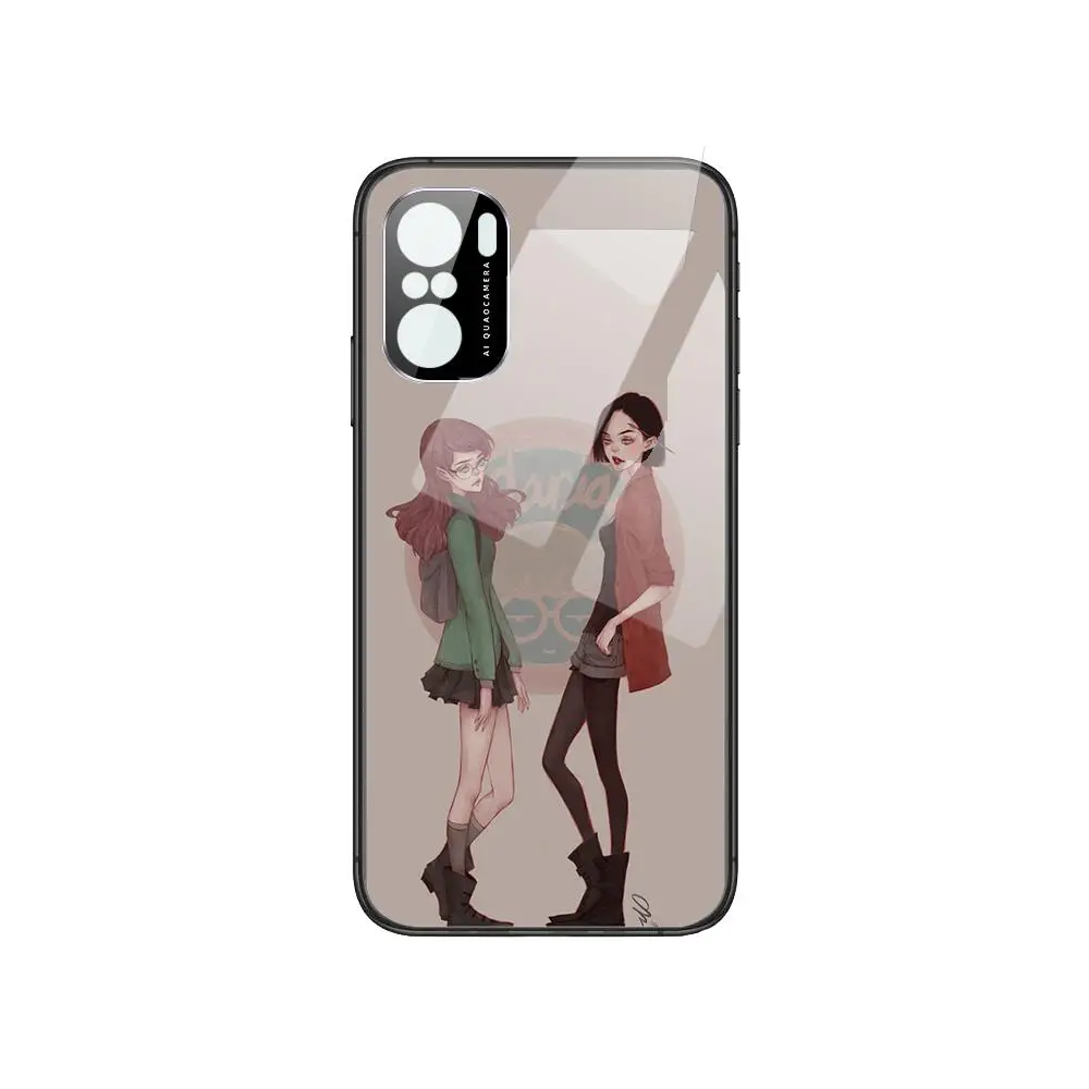 

Anime D-Daria case Phone Case For POCO F1 F2 F3 Pro X3 M3 9C 10T Lite NFC Anime Black Cover Silicone Back Prett mi 10 ultra cove