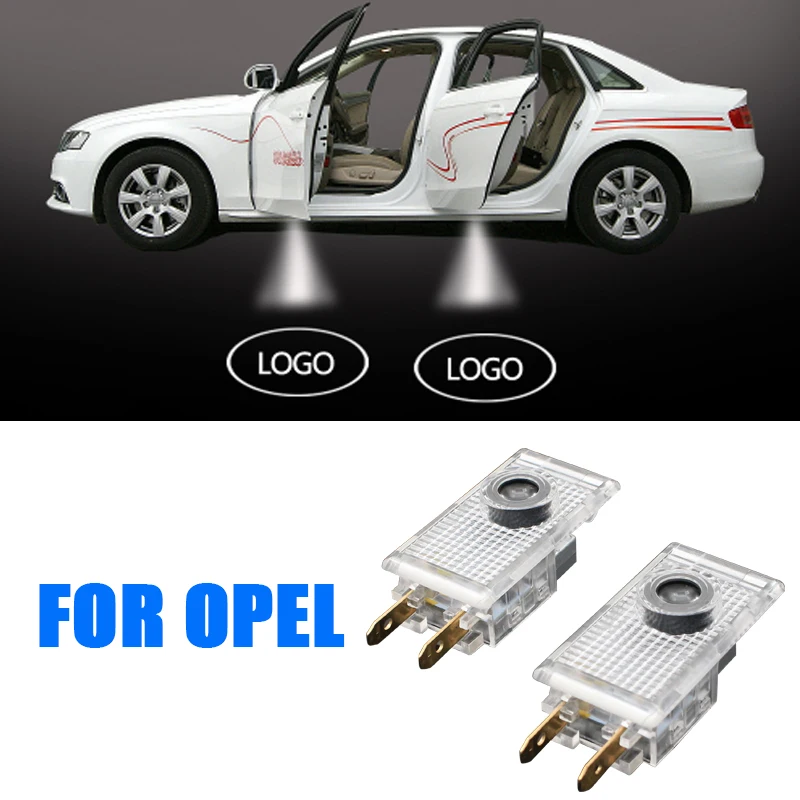 

OPEL LOGO led ghost shadow light LED car logo projector auto decorative accessories emblem welcome door lights for opel Insignia