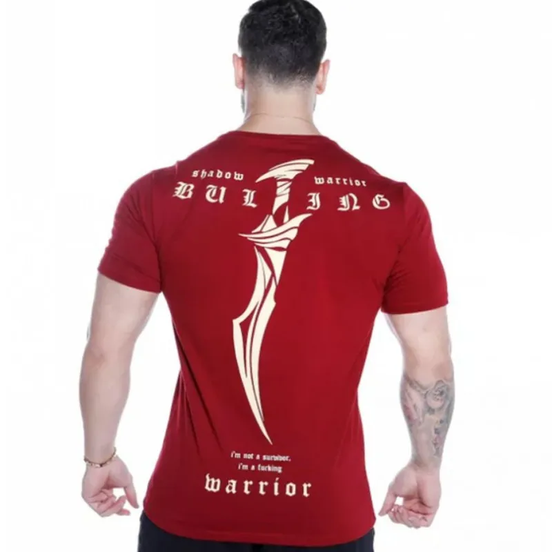 

2021 New Summer Sports brand gyms T-shirt Men Bodybuilding Fitness quick-dry Short Sleeve T-shirt large-type men T-shirt M-XXXL