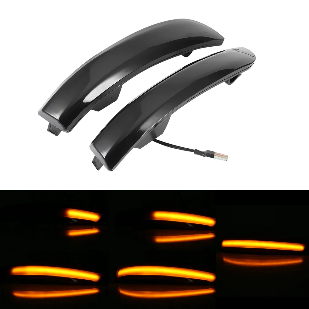 

2X LED Dynamic Turn Signal Light Side Mirror Sequential Blinker Indicator Lamp For Kuga Escape EcoSport 2013-2018