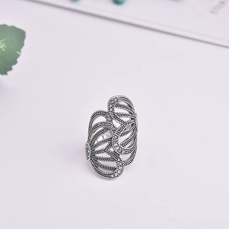 Новинка европейский и американский тренд кольцо в виде крыльев бабочки топ