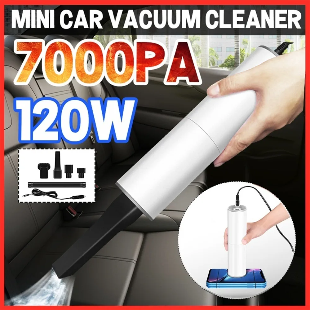 

Car Accessory 7000PA 120W 12V Car Vacuum Cleaner Wet Dry Dual Use Handheld Portable Car Cleaner Car Product