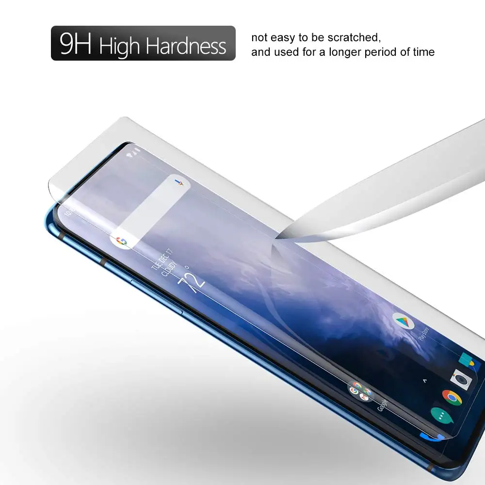 5D нано жидкое УФ клеевое закаленное стекло для OnePlus 7 Pro Защита экрана 7Pro полное