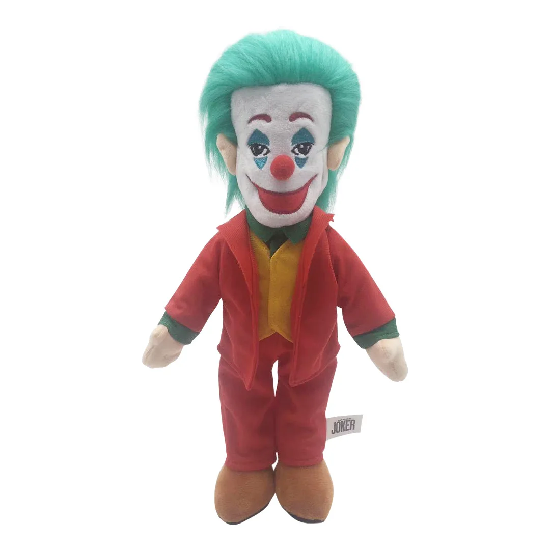 

38cm Movie Joker Plush Toy Doll The Joker Plush Stuffed Toys Doll Gifts For Christmas Children Kids
