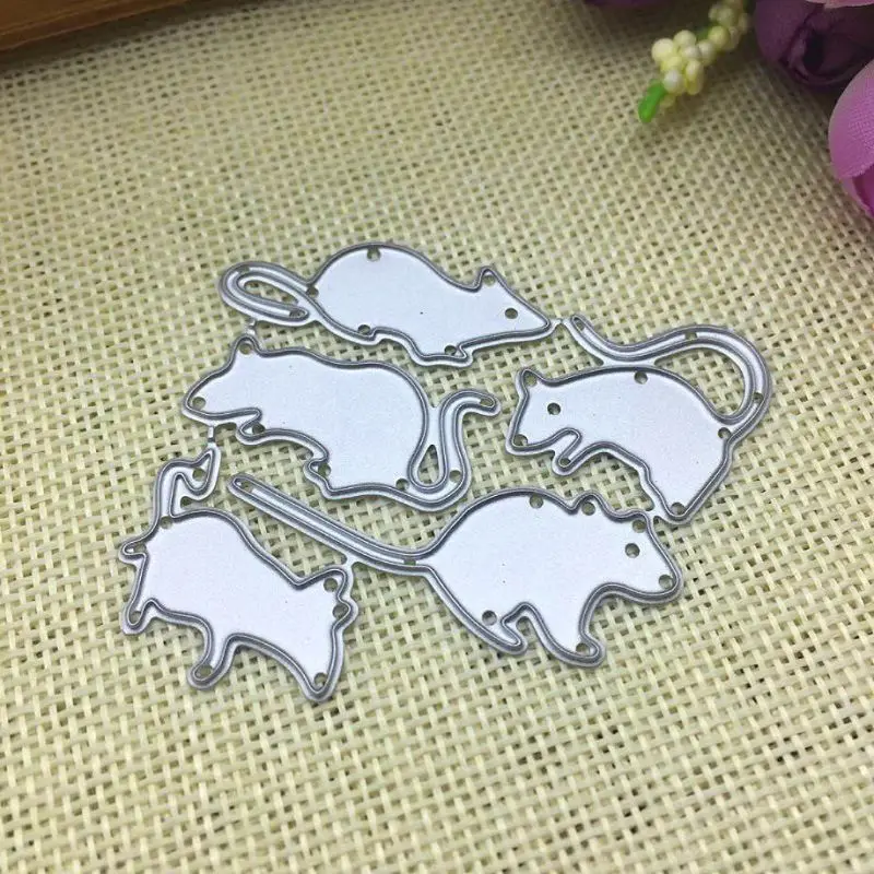 Группа крыс металлические режущие штампы Трафаретный Скрапбукинг DIY штамп для