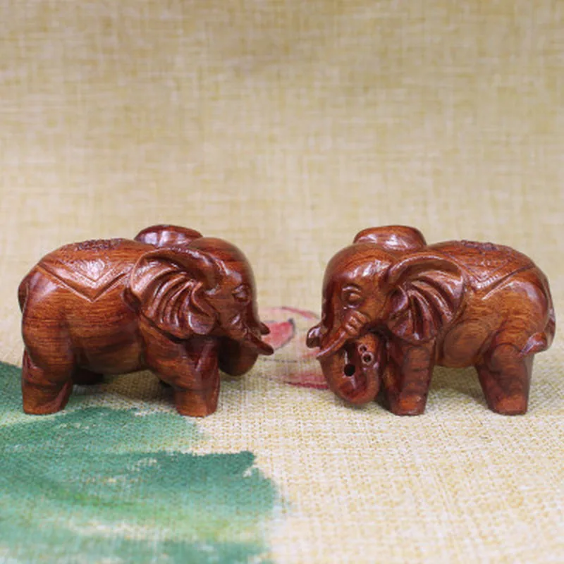 Фигурки слонов ремесла резные натуральные деревянные минералы кристаллические