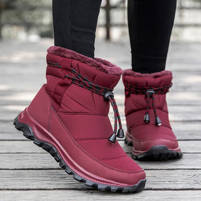 

Зимняя хлопковая обувь, Зимние ботильоны, обувь для пар, Уличная обувь с высоким верхом для одного шага, для отдыха, альпинизма, спортивная в...