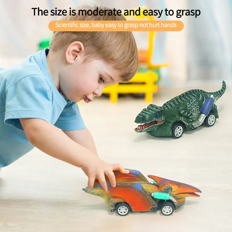 

6PCS Pull Back Dinosaur Car Toy Dinosaur Roadster Party Favors Games Mini Dinosaur Car Model Boys Childen Christmas Gift Set