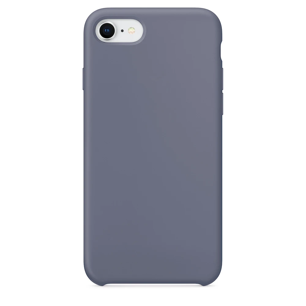 Lavender Gray Роскошный официальный силиконовый чехол для телефона с логотипом для Apple iPhone 7 8 6 s 6S Plus чехол для iPhone XR X XS 11 Pro Max получехол iPhone 6Plus 6sPlus 7Plus 8Plus XSMAX 11ProMax 11Pro LOGO - Цвет: Lavender Gray